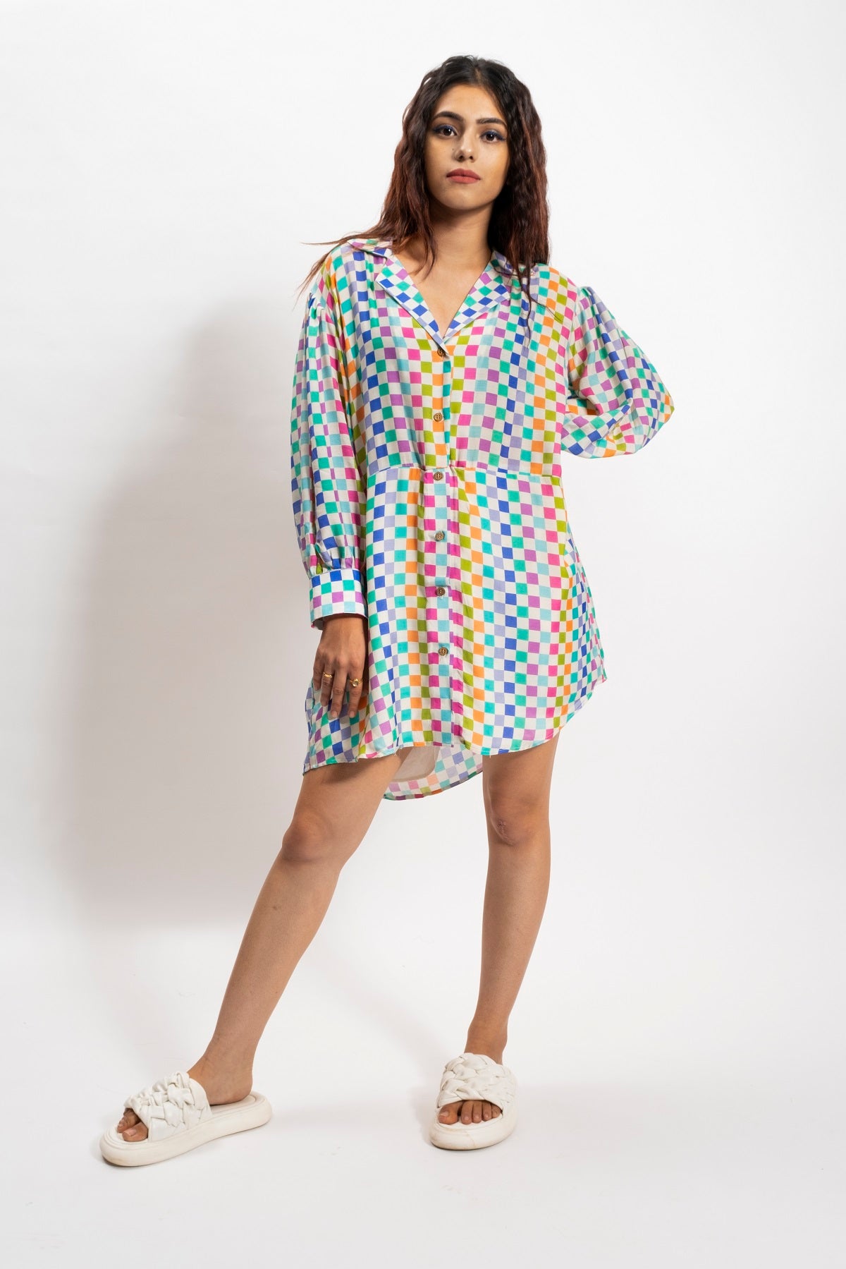 PEBBLE POP SHIRT DRESS