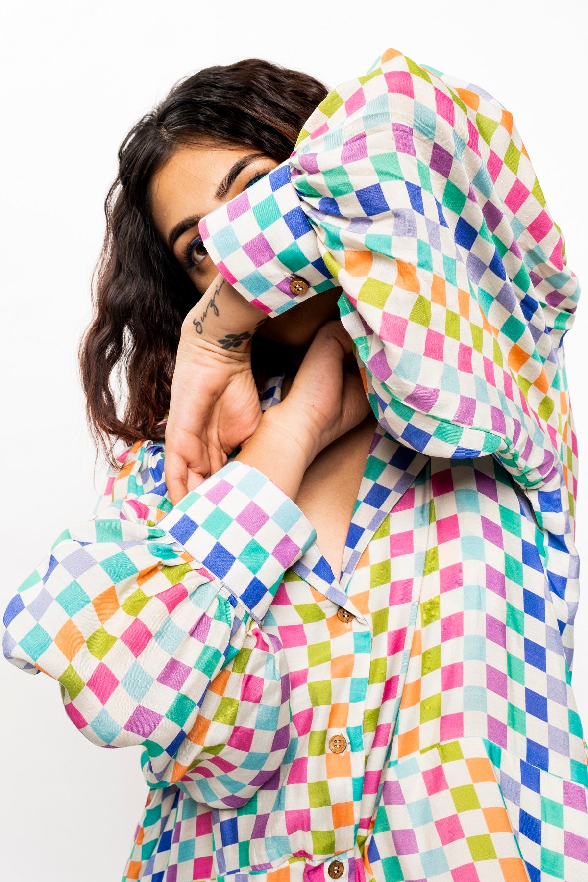 PEBBLE POP SHIRT DRESS