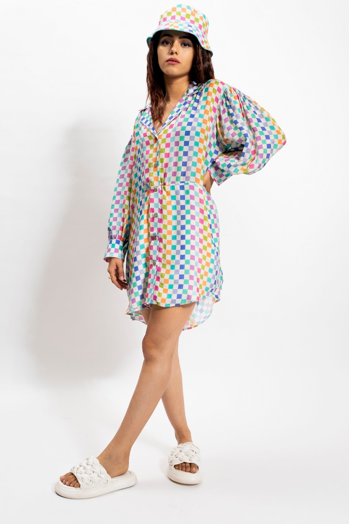PEBBLE POP SHIRT DRESS