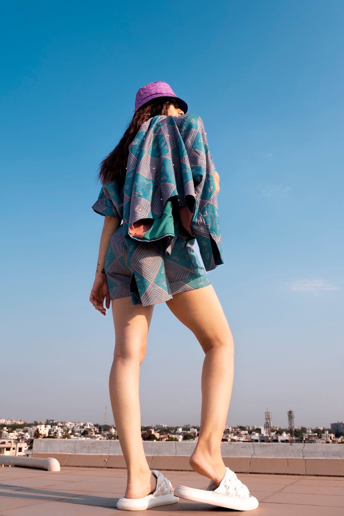 WALKING DOTS BLAZER SET