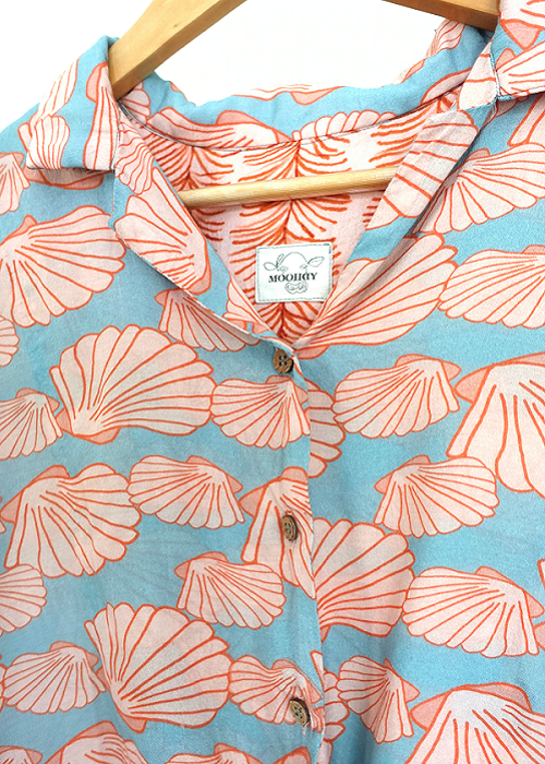 Sea Sells Sea Shells Tie Croptop