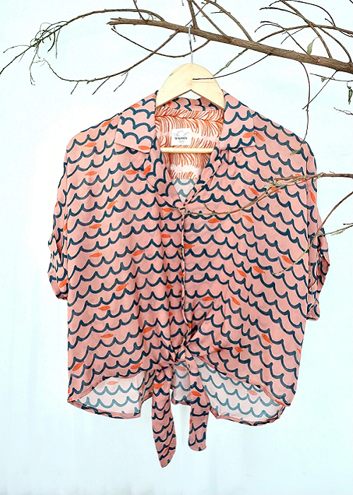 Something Fishy Tie Croptop
